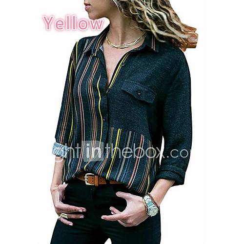 Dames Standaard Patchwork Grote Maten Overhemd Katoen Gestreept Overhemdkraag Ruimvallend Rood Xxxl huismerk kopen in de aanbieding Dames Standaard Patchwork Grote Maten Overhemd Katoen Gestreept Overhemdkraag Ruimvallend Rood Xxxl huismerk kopen in de aanbieding