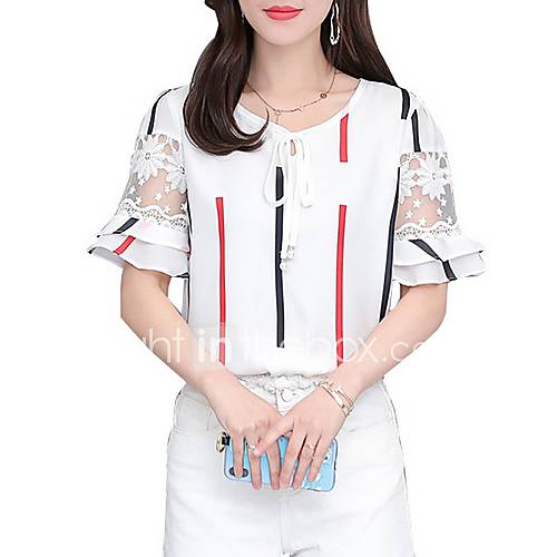 Dames Blouse Gestreept Blauw Xxl huismerk kopen in de aanbieding Dames Blouse Gestreept Blauw Xxl huismerk kopen in de aanbieding