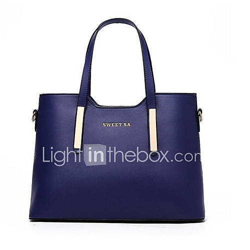 Dames Tassen Pu Schoudertas Effen Kleur Wijn Khaki Marine Blauw huismerk kopen in de aanbieding