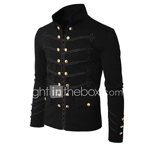 Heren Dagelijks Normaal Jack Effen Opstaand Lange Mouw Polyester Zwart Grijs Xl Xxl Xxxl huismerk kopen in de aanbieding Heren Dagelijks Normaal Jack Effen Opstaand Lange Mouw Polyester Zwart Grijs Xl Xxl Xxxl huismerk kopen in de aanbieding