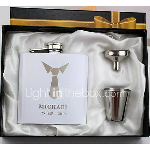 Gepersonaliseerd Roestvrij Staal Barwarekolven Bruidegom Stalknecht Bruiloft huismerk kopen in de aanbieding