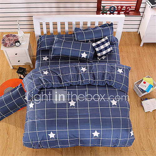 Dekbedovertrek Sets Effen Modern Polyster Gedrukt 4 Deligbedding huismerk kopen in de aanbieding