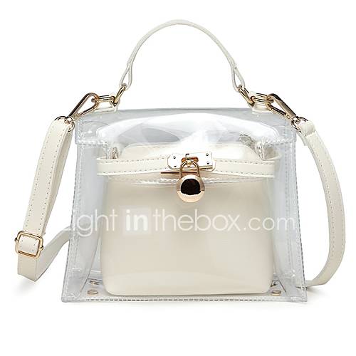 Dames Tassen Pvc Pu Zak Set 2 Stuks Purse Knopen Rood Blozend Roze Geel huismerk kopen in de aanbieding