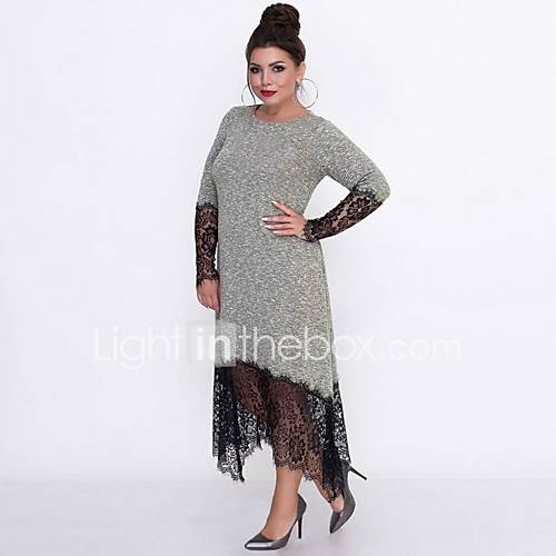 Dames Knielengte Kokerjurk Paars Blauw Grijs Xxl Xxxl Xxxxl Xxxxxl huismerk kopen in de aanbieding