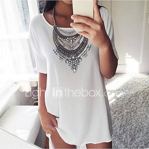 Dames T Shirt Geometrisch Blozend Roze Xxxl huismerk kopen in de aanbieding