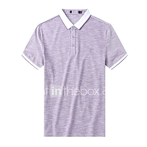 Heren Polo Kleurenblok Blozend Roze Xl huismerk kopen in de aanbieding