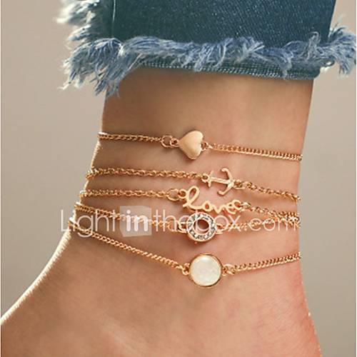 Dames Enkelband Sweetheart Heel Simpel Klassiek Vintage Modieus Enkelring Sieraden Goud Voor Causaal Dagelijks Straat Festival 5 Stuks huismerk kopen in de aanbieding Dames Enkelband Sweetheart Heel Simpel Klassiek Vintage Modieus Enkelring Sieraden Goud Voor Causaal Dagelijks Straat Festival 5 Stuks huismerk kopen in de aanbieding