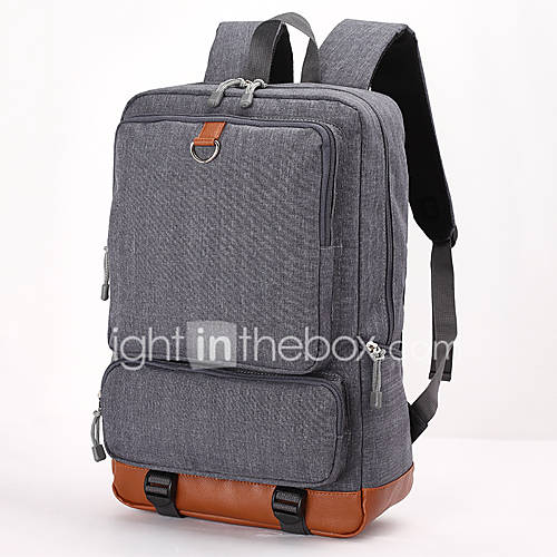 Oxfordstof Laptoptas Rits Lichtblauw Donker Grijs Licht huismerk kopen in de aanbieding