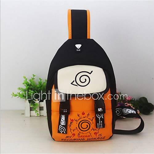 Heren Tassen Pu Sling Shoulder Bag Rits Oranje huismerk kopen in de aanbieding