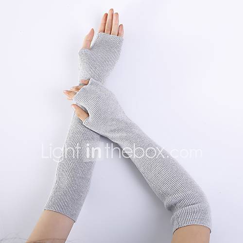 Unisex Standaard Lady Effen Halve Vinger Handschoenen huismerk kopen in de aanbieding