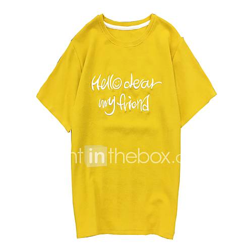 Dames Geborduurd T Shirt Letter Wit huismerk kopen in de aanbieding