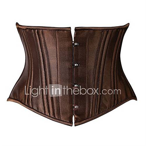 Dames Haak Oog Onderbuste Korset Korsetset Effen Verticale Stroken huismerk kopen in de aanbieding
