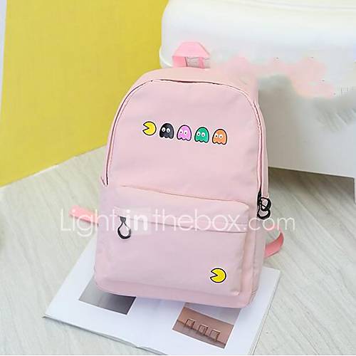 Dames Tassen Nylon Schooltas Rits Zwart Blozend Roze Khaki huismerk kopen in de aanbieding