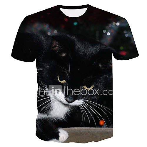 Heren Print T Shirt Kleurenblok 3D Dier Zwart Xxxl huismerk kopen in de aanbieding Heren Print T Shirt Kleurenblok 3D Dier Zwart Xxxl huismerk kopen in de aanbieding