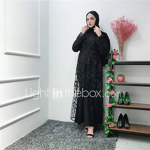 Dames Street Chic Elegant Abaya Kaftan Jurk Effen Veters Geborduurd Midi huismerk kopen in de aanbieding Dames Street Chic Elegant Abaya Kaftan Jurk Effen Veters Geborduurd Midi huismerk kopen in de aanbieding