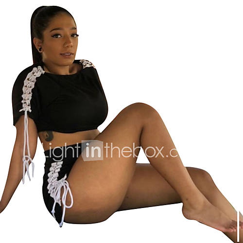 Dames Set Pantalon Veters Effen huismerk kopen in de aanbieding