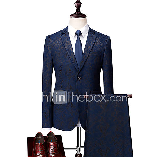 Smokings Getailleerd Standaard Pasvorm Inkeping Single Breasted Twee Knoops Polyester Transparante Body Slangenhuid Schijnen huismerk kopen in de aanbieding Smokings Getailleerd Standaard Pasvorm Inkeping Single Breasted Twee Knoops Polyester Transparante Body Slangenhuid Schijnen huismerk kopen in de aanbieding