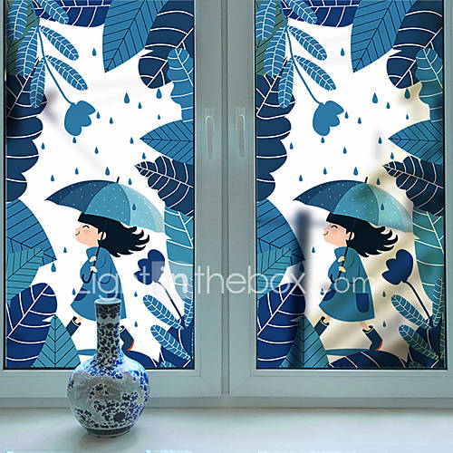 Cartoon Schattige Beweegbare Pvc Raamfolie En Stickers Geometrische Decoratie huismerk kopen in de aanbieding