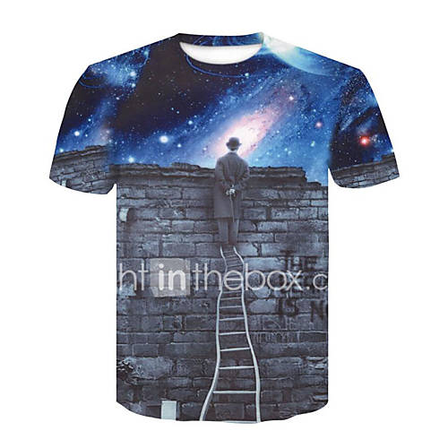 Heren Print T Shirt Heelal Portret Blauw Xxl huismerk kopen in de aanbieding Heren Print T Shirt Heelal Portret Blauw Xxl huismerk kopen in de aanbieding