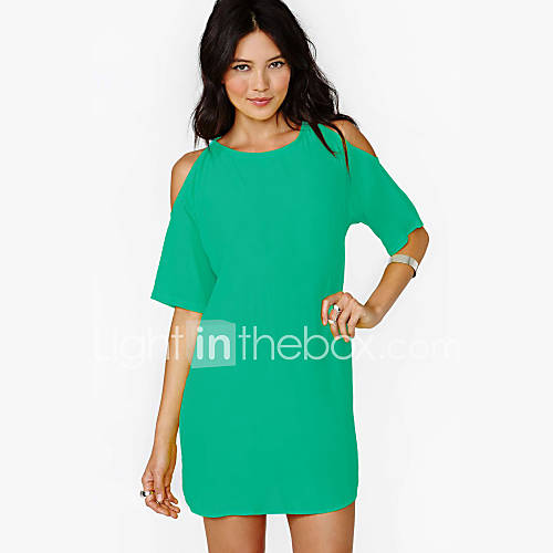 Dames Boven De Knie Los Een Lijnjurk Wit Zwart Geel S M L Xl huismerk kopen in de aanbieding