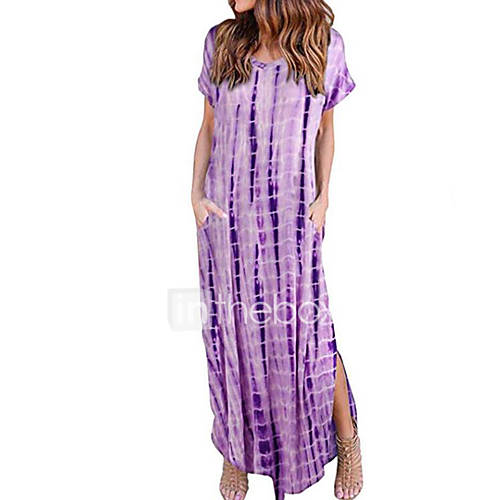 Dames Standaard Recht Jurk Paisley Print Asymmetrisch huismerk kopen in de aanbieding