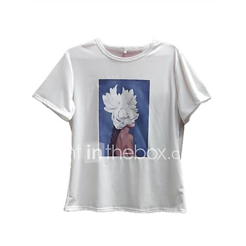 Heren Dames Print T Shirt Portret Wit Xl huismerk kopen in de aanbieding Heren Dames Print T Shirt Portret Wit Xl huismerk kopen in de aanbieding