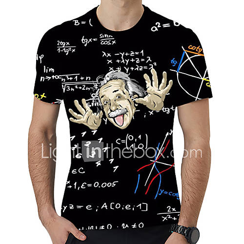 Heren Print T Shirt 3D Letter Portret Zwart Xxxl huismerk kopen in de aanbieding Heren Print T Shirt 3D Letter Portret Zwart Xxxl huismerk kopen in de aanbieding