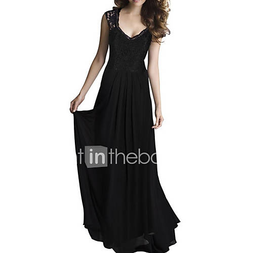 Maxi Swing Damesjurk V Hals Rood Zwart Blauw S M L Xl huismerk kopen in de aanbieding