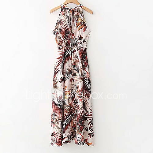 Dames Standaard Schede Jurk Bloemen Print Midi huismerk kopen in de aanbieding Dames Standaard Schede Jurk Bloemen Print Midi huismerk kopen in de aanbieding