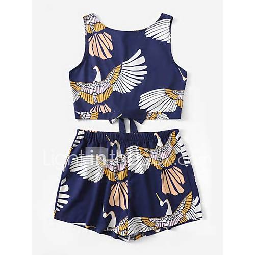 Dames Boho Set Pantalon Strik Bloemen huismerk kopen in de aanbieding