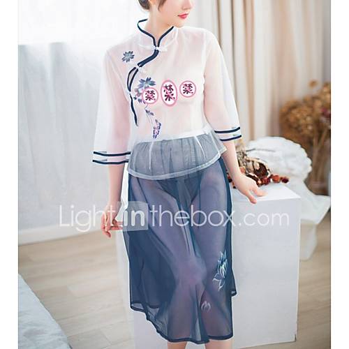 Dames Kostuum Nachtkleding Heelal Patchwork Netstof huismerk kopen in de aanbieding