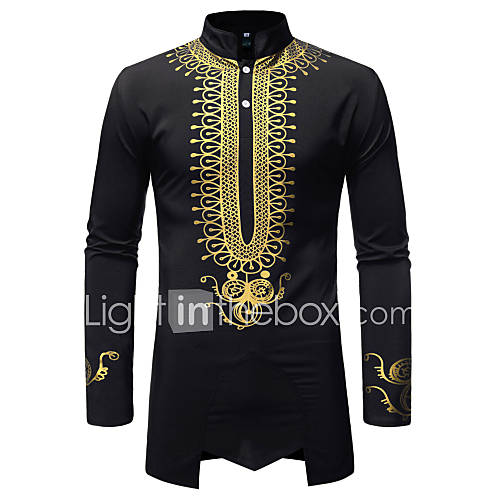 Heren Print Overhemd Tribal Wit huismerk kopen in de aanbieding Heren Print Overhemd Tribal Wit huismerk kopen in de aanbieding