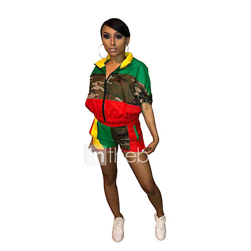 Dames Street Chic Punk Gothic Set Pantalon Patchwork Kleurenblok huismerk kopen in de aanbieding