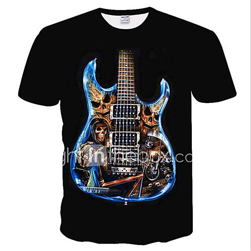 Heren T Shirt 3D Zwart Xxxl huismerk kopen in de aanbieding Heren T Shirt 3D Zwart Xxxl huismerk kopen in de aanbieding