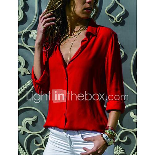 Dames Overhemd Effen Marineblauw Xl huismerk kopen in de aanbieding