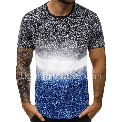 Heren Print T Shirt Heelal Kleurenblok Blauw Xl huismerk kopen in de aanbieding Heren Print T Shirt Heelal Kleurenblok Blauw Xl huismerk kopen in de aanbieding