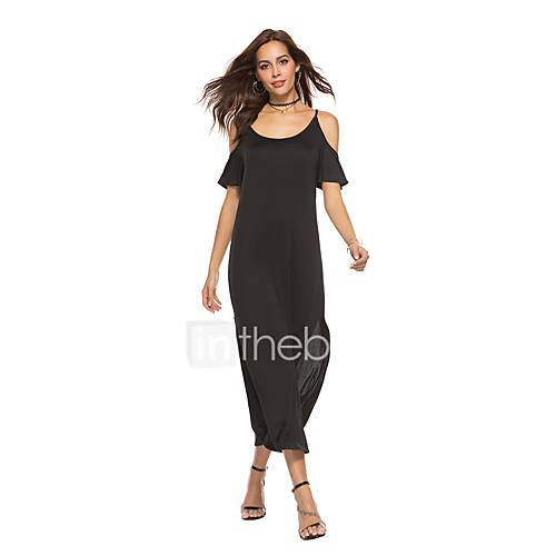 Dames Verfijnd Elegant Schede Jurk Effen Split Midi huismerk kopen in de aanbieding Dames Verfijnd Elegant Schede Jurk Effen Split Midi huismerk kopen in de aanbieding