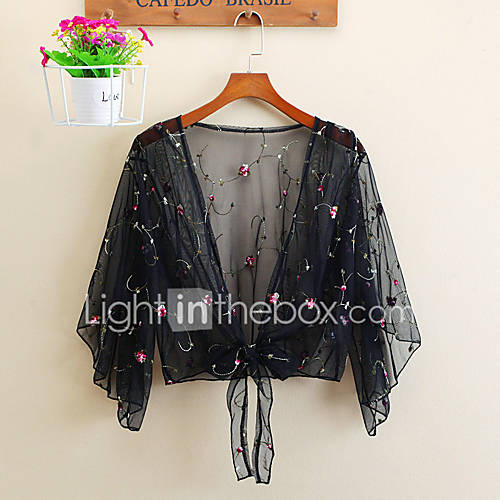 Dames Geborduurd Blouse Bloemen Wit Een Maat huismerk kopen in de aanbieding