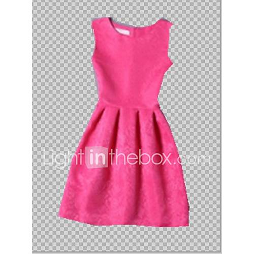 Dames Standaard Elegant A Lijn Schede Jurk Effen Patchwork Boven De Knie huismerk kopen in de aanbieding