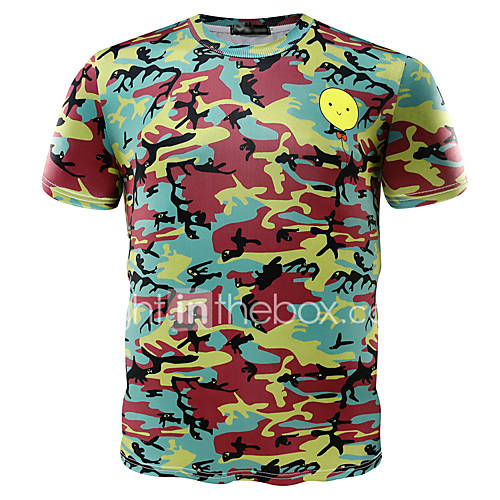 Heren Print T Shirt Camouflage Portret Regenboog Xl huismerk kopen in de aanbieding Heren Print T Shirt Camouflage Portret Regenboog Xl huismerk kopen in de aanbieding
