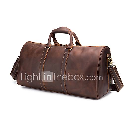 Koeienhuid Effen Kleur Reistas Rits Bruin huismerk kopen in de aanbieding