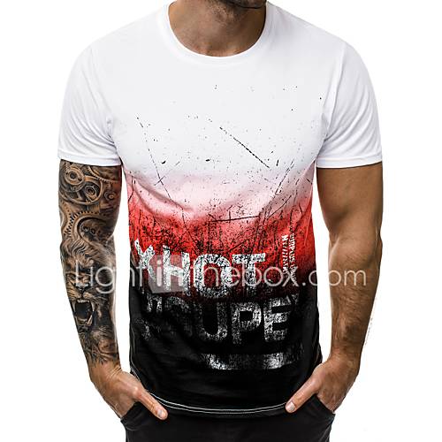 Heren Print T Shirt Kleurenblok Letter Klaver Xl huismerk kopen in de aanbieding Heren Print T Shirt Kleurenblok Letter Klaver Xl huismerk kopen in de aanbieding