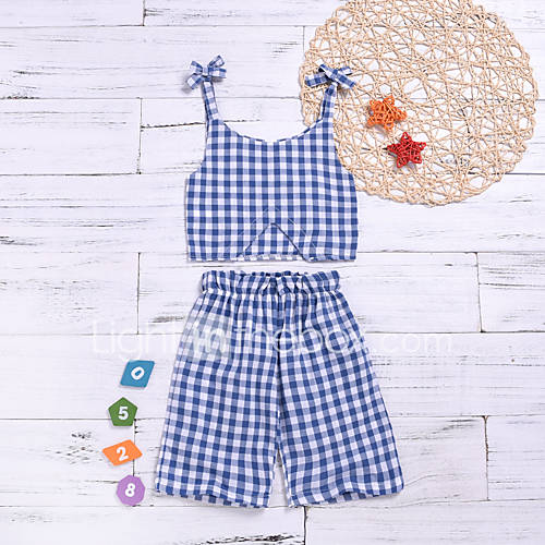 Baby Meisjes Standaard Gestreept Mouwloos Kort Katoen Polyester Kledingset Licht Blauw huismerk kopen in de aanbieding Baby Meisjes Standaard Gestreept Mouwloos Kort Katoen Polyester Kledingset Licht Blauw huismerk kopen in de aanbieding