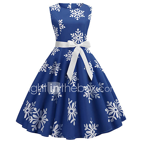 Dames Vintage A Lijn Wijd Uitlopend Jurk Bloemen Print Midi huismerk kopen in de aanbieding Dames Vintage A Lijn Wijd Uitlopend Jurk Bloemen Print Midi huismerk kopen in de aanbieding