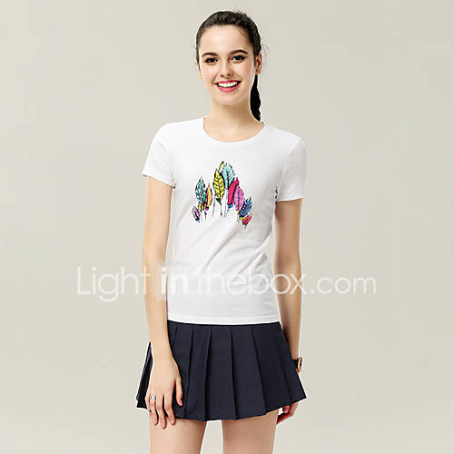 Dames Print T Shirt Cartoon Geel Xl huismerk kopen in de aanbieding